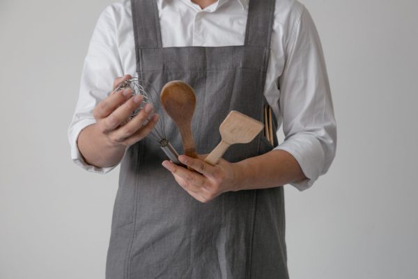 The Amber Apron - Charcoal Gray
